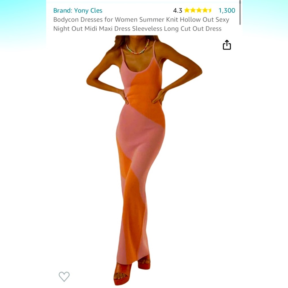 Worn once maxi dress